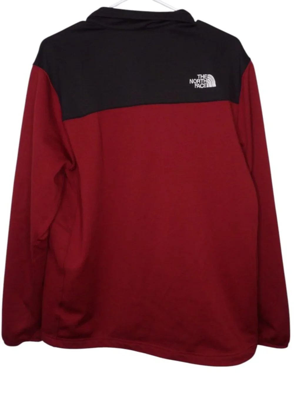 The North Face Astro Ridge Full Zip Fleece Jacket Red and Black Large